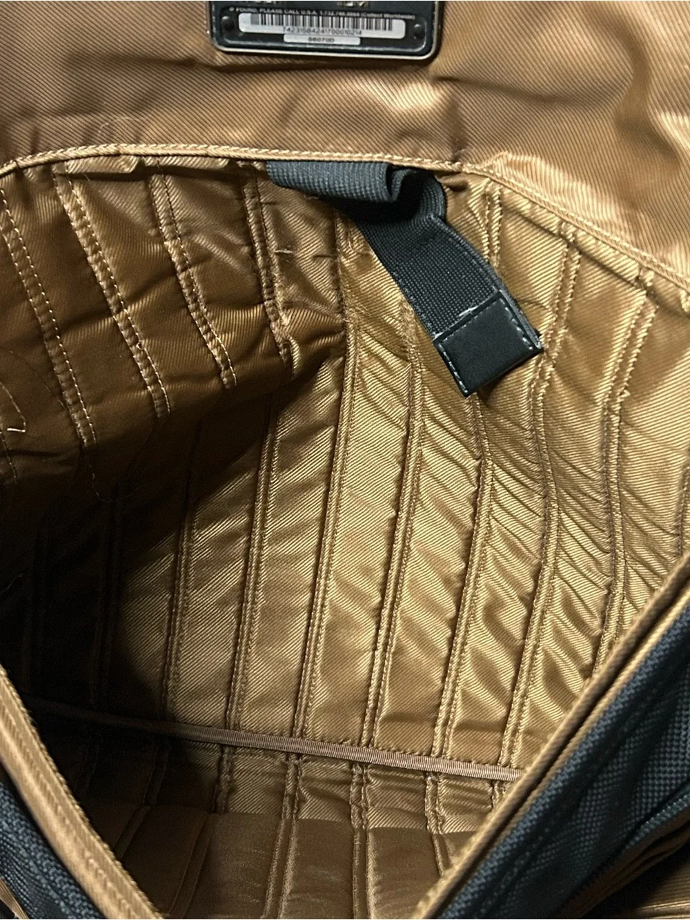 Tumi Black Laptop Messenger Bag with Shoulder Strap